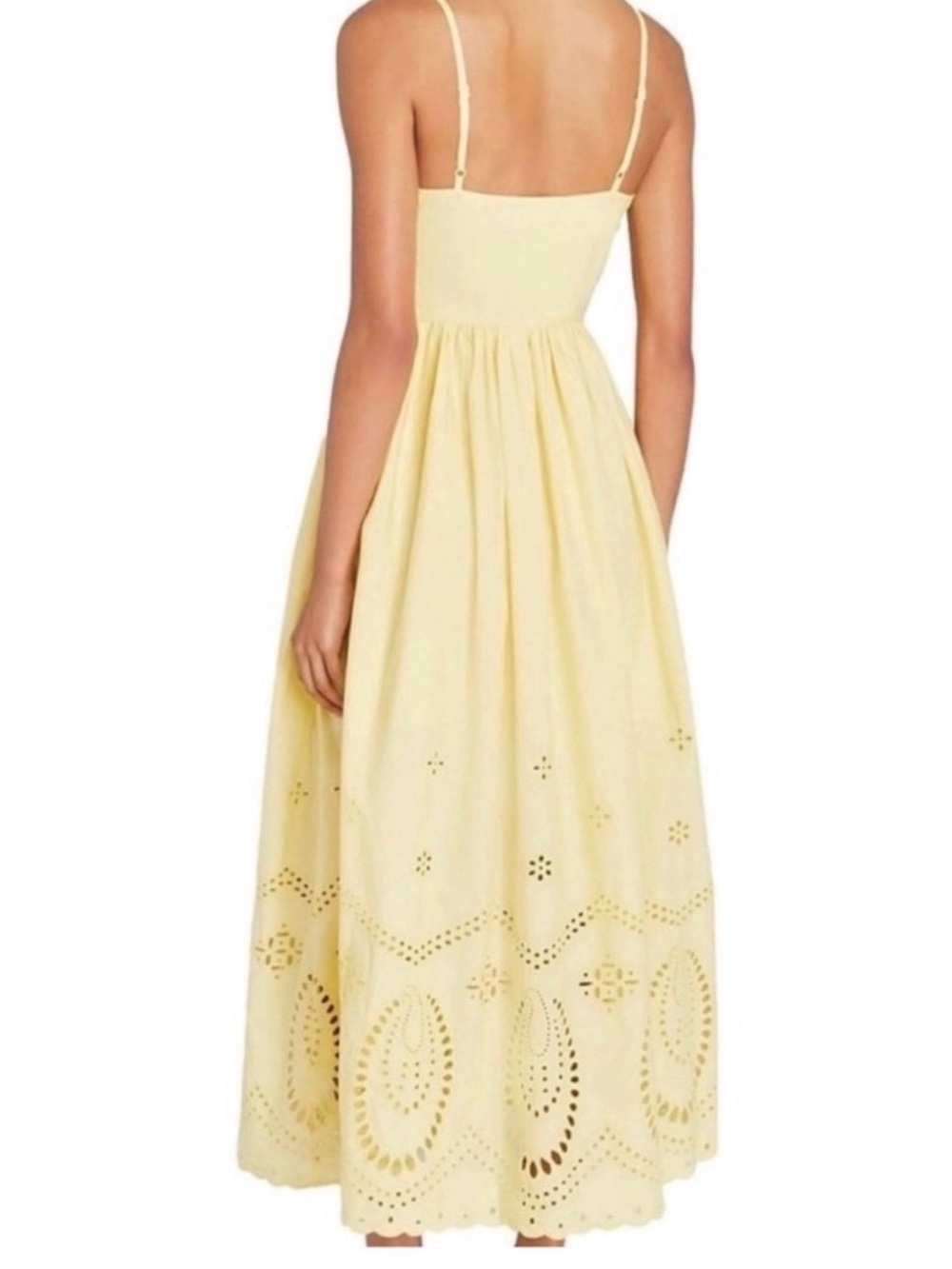 NWOT Calypso St Barth Lekha Cotton Midi Eyelet Dress. - Picture 2 of 14